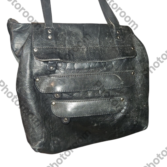 Regina Purse Genuine Soft Leather Studded - Picture 3 of 8